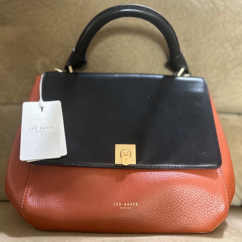 Ted Baker London NWT Trapeze Large Leather Bag